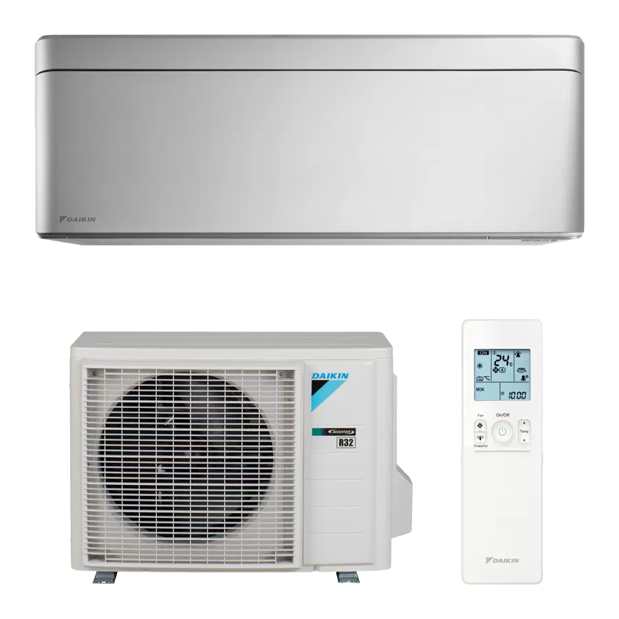 DAIKIN-Stylish-Silver-Bluevolution-FTXA20BS/RXA20A Хиперинверторен климатик DAIKIN Stylish Silver Bluevolution FTXA20BS/RXA20A - Image 1